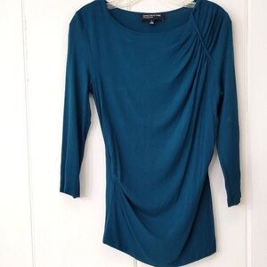 Make offer! Jones New York Teal Long Sleeve stretch Top Small